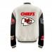 Куртка Kansas City Chiefs Jeff Hamilton Wool & Leather Varsity - White