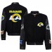 Куртка на кнопках Los Angeles Rams Jeff Hamilton Wool & Leather - Black