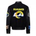 Куртка на кнопках Los Angeles Rams Jeff Hamilton Wool & Leather - Black