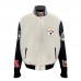 Pittsburgh Steelers Jeff Hamilton White Wool & Leather Full-Snap Varsity Jacket