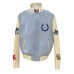 Куртка на кнопках Indianapolis Colts Jeff Hamilton Wool & Leather - Light Blue