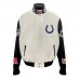 Куртка на кнопках Indianapolis Colts Jeff Hamilton Wool & Leather - White