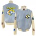 Куртка на кнопках Los Angeles Rams Jeff Hamilton Wool & Leather - Light Blue