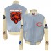 Куртка на кнопках Chicago Bears Jeff Hamilton Wool & Leather - Light Blue