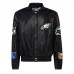 Куртка на кнопках Philadelphia Eagles Jeff Hamilton Leather - Black