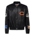 Рубашка Chicago Bears Jeff Hamilton Black Leather Jacket