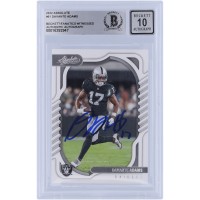 Davante Adams Las Vegas Raiders Autographed 2022 Panini Absolute #61 Beckett Fanatics Witnessed Authenticated 10 Card