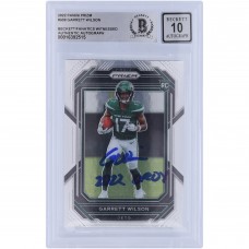 Garrett Wilson New York Jets Autographed 2022 Panini Prizm #309 Beckett Fanatics Witnessed Authenticated 10 Rookie Card with 2022 OROY Inscription Garrett Wilson New York Jets Autographed 2022 Panini Prizm #309 Beckett Fanatics Witnessed Authenticated 10 Rookie Card with 2022 OROY Inscription