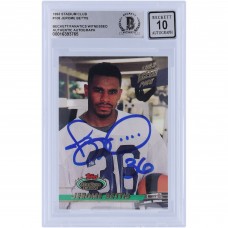 Jerome Bettis Los Angeles Rams Autographed 1993 Topps Stadium Club #108 Beckett Fanatics Witnessed Authenticated 10 Rookie Card Jerome Bettis Los Angeles Rams Autographed 1993 Topps Stadium Club #108 Beckett Fanatics Witnessed Authenticated 10 Rookie Card