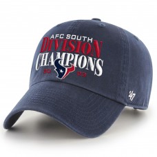 Бейсболка Houston Texans 47 2023 AFC South Division Champions Clean Up - Navy
