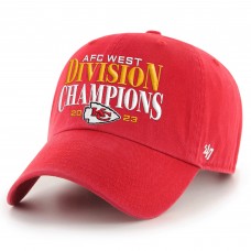 Бейсболка Kansas City Chiefs '47 2023 AFC West Division Champions Clean Up - Red