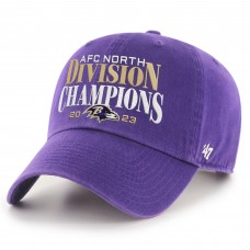 Бейсболка Baltimore Ravens 47 2023 AFC North Division Champions Clean Up - Purple