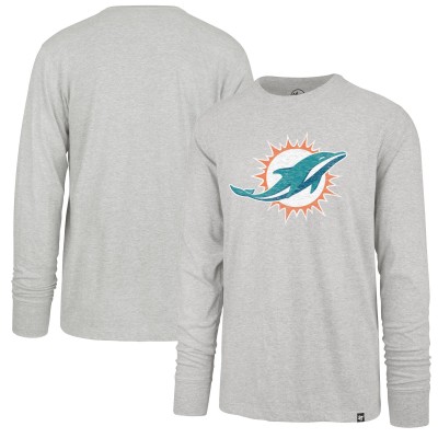 Miami Dolphins 47 Gray Premier Franklin Long Sleeve T-Shirt
