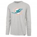 Miami Dolphins 47 Gray Premier Franklin Long Sleeve T-Shirt