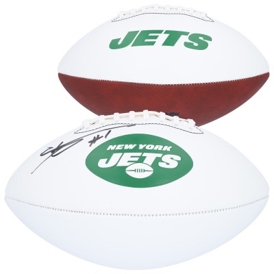 Мяч американского футбола NFL Ahmad Sauce Gardner New York Jets Autographed Authentic Franklin