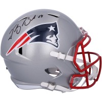 Tedy Bruschi New England Patriots Autographed Fanatics Authentic Riddell Speed Replica Helmet