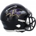 Zay Flowers Baltimore Ravens Autographed Fanatics Authentic Speed Mini Helmet