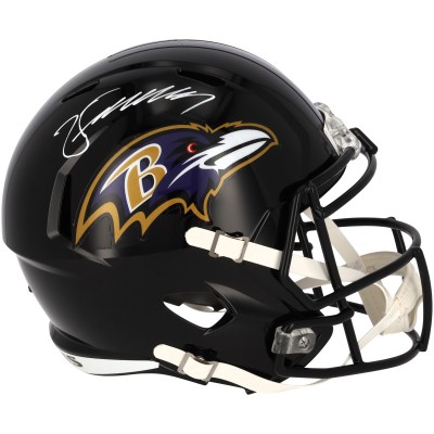 Zay Flowers Baltimore Ravens Autographed Fanatics Authentic Speed Replica Helmet