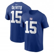 Футболка Tommy DeVito New York Giants Nike Name & Number - Royal