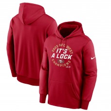 Толстовка San Francisco 49ers Nike 2023 NFC West Division Champions Locker Room Trophy Collection - Scarlet