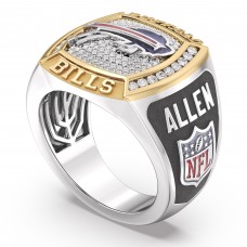 Josh Allen Buffalo Bills 1/2 CTTW Diamond Two-Tone Yellow Gold and Sterling Silver Ring