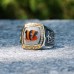 Cincinnati Bengals 1/2 CTTW Diamond Two-Tone Yellow Gold and Sterling Silver Ring