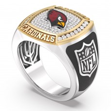 Arizona Cardinals 1/2 CTTW Diamond Two-Tone Yellow Gold and Sterling Silver Ring