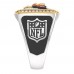 Tampa Bay Buccaneers 1/2 CTTW Diamond Two-Tone Yellow Gold and Sterling Silver Ring