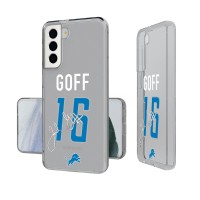 Detroit Lions Jared Goff Keyscaper Galaxy Clear Case