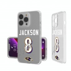 Baltimore Ravens Lamar Jackson Keyscaper iPhone Clear Case