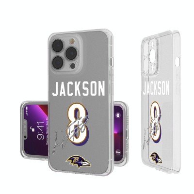 Baltimore Ravens Lamar Jackson Keyscaper iPhone Clear Case