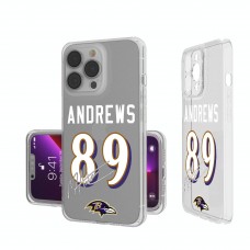 Baltimore Ravens Mark Andrews Keyscaper iPhone Clear Case