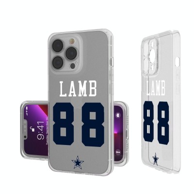 Dallas Cowboys CeeDee Lamb Keyscaper iPhone Clear Case