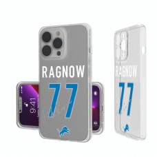 Detroit Lions Frank Ragnow Keyscaper iPhone Clear Case