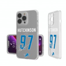 Detroit Lions Aidan Hutchinson Keyscaper iPhone Clear Case