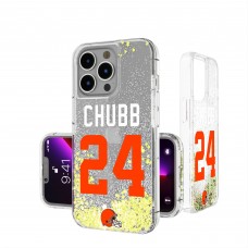 Cleveland Browns Nick Chubb Keyscaper iPhone Glitter Phone Case