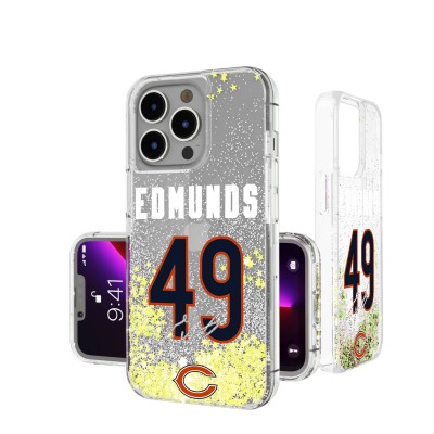 Chicago Bears Tremaine Edmunds Keyscaper iPhone Glitter Phone Case