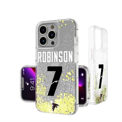 Atlanta Falcons Bijan Robinson Keyscaper iPhone Glitter Phone Case