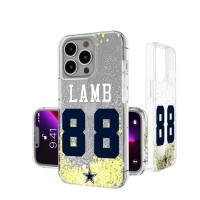Dallas Cowboys CeeDee Lamb Keyscaper iPhone Glitter Phone Case