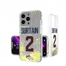 Denver Broncos Patrick Surtain II Keyscaper iPhone Glitter Phone Case