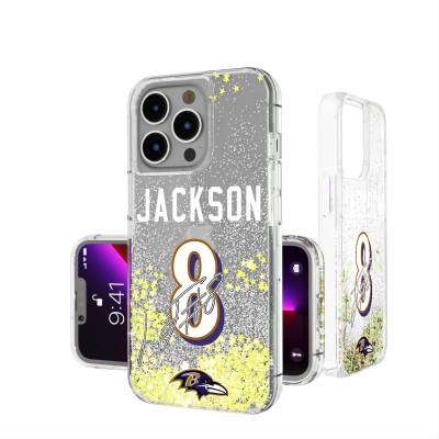 Baltimore Ravens Lamar Jackson Keyscaper iPhone Glitter Phone Case