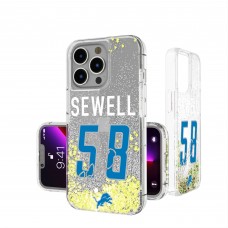 Detroit Lions Penei Sewell Keyscaper iPhone Glitter Phone Case