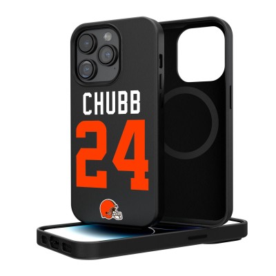 Cleveland Browns Nick Chubb Keyscaper iPhone Magnetic Bump Case