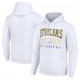 Unisex Pittsburgh Steelers Starter White Throwback Logo Pullover Hoodie