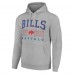 Толстовка Buffalo Bills Starter Throwback Logo - Heather Gray