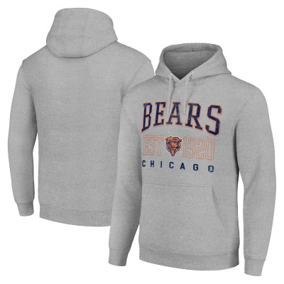 Толстовка Chicago Bears Starter Unisex Throwback Logo - Heather Gray