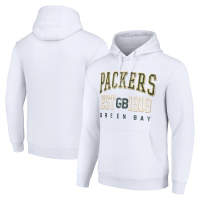 Толстовка Unisex Green Bay Packers Starter White Throwback Logo