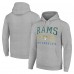 Толстовка Los Angeles Rams Starter Unisex Throwback Logo - Heather Gray