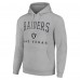Толстовка Las Vegas Raiders Starter Unisex Throwback Logo - Heather Gray