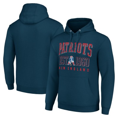 Толстовка New England Patriots Starter Unisex Throwback Logo - Navy